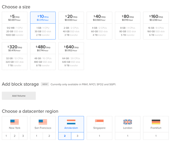 digital ocean droplet docker