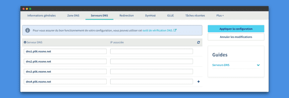 Configuration OVH